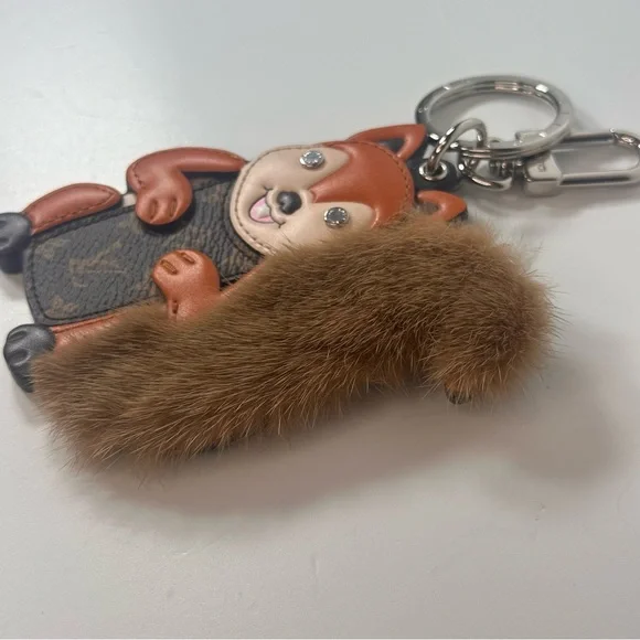 Louis Vuitton Squirrel Mink Monogram Bag Charm - Picture 7 of 11